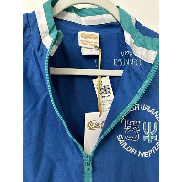 Pretty Guardian Sailor Moon Color Block Sailor Uranus & Neptune Windbreaker - Picture 11 of 11